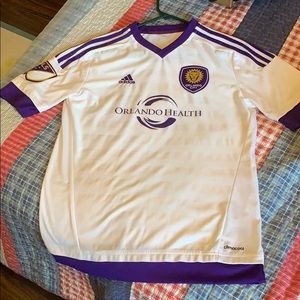 Adidas White Orlando City Jersey MLS Climacool